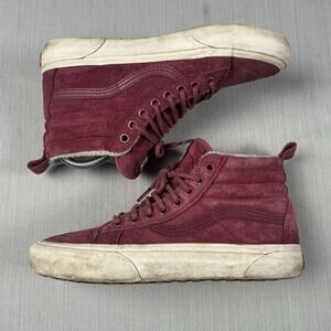 Vans Off The Wall Sk8 Hi Suede Women’s Size 7.5 Scotchgard Suede Rose Sneakers